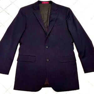 Kenneth Cole Awearness extreme slim fit suit jacket in navy. Size 38 long, EUC